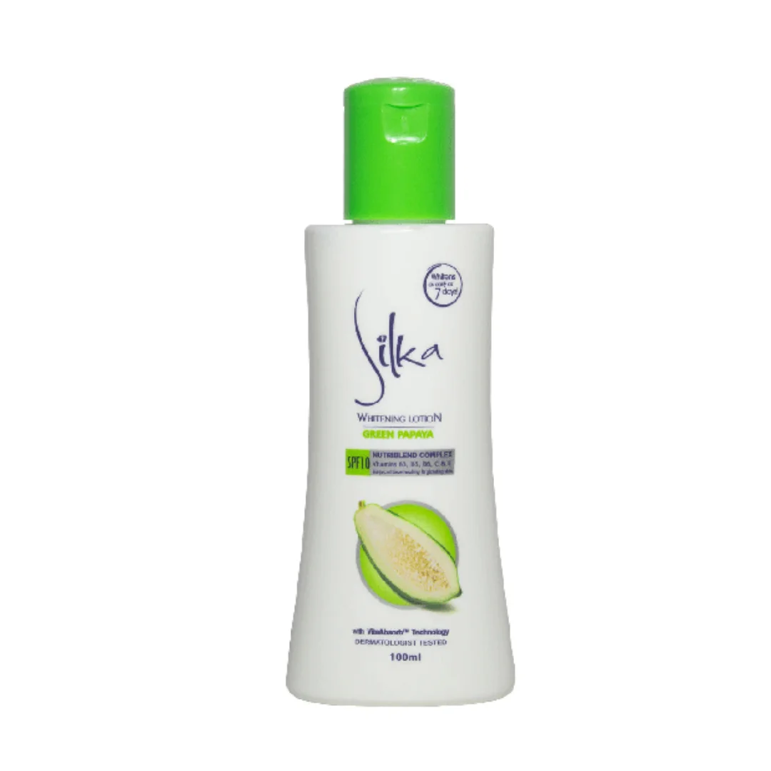 Silka Whitening Lotion Green Papaya 200Ml Moisturizing Body Lotion For Men &Amp; Women