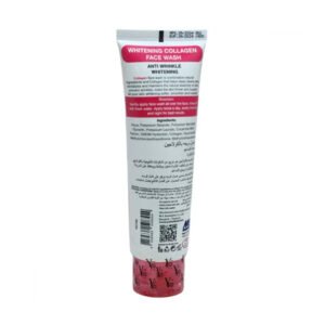 Yc Whitening Collagen Face Wash 100Ml Back Side Showing Ingredients, Directions For Use, Product Information, Barcode, And Manufacturer Details