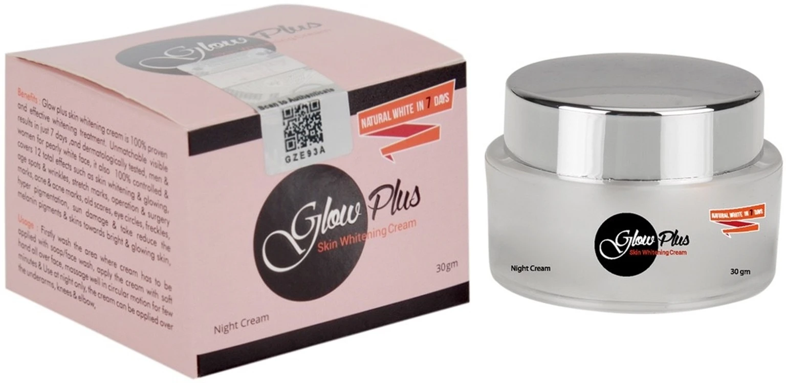 Global Glow® | Skincare &Amp; Beauty Products Online In India 20 Glow Plus Skin Whitening Cream Night Cream With Pink Packing And White Jar