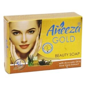 Aneeza Gold Beauty Soap with Avocado Oil and Aloe Vera Extract for soft, moisturized and refreshed skin