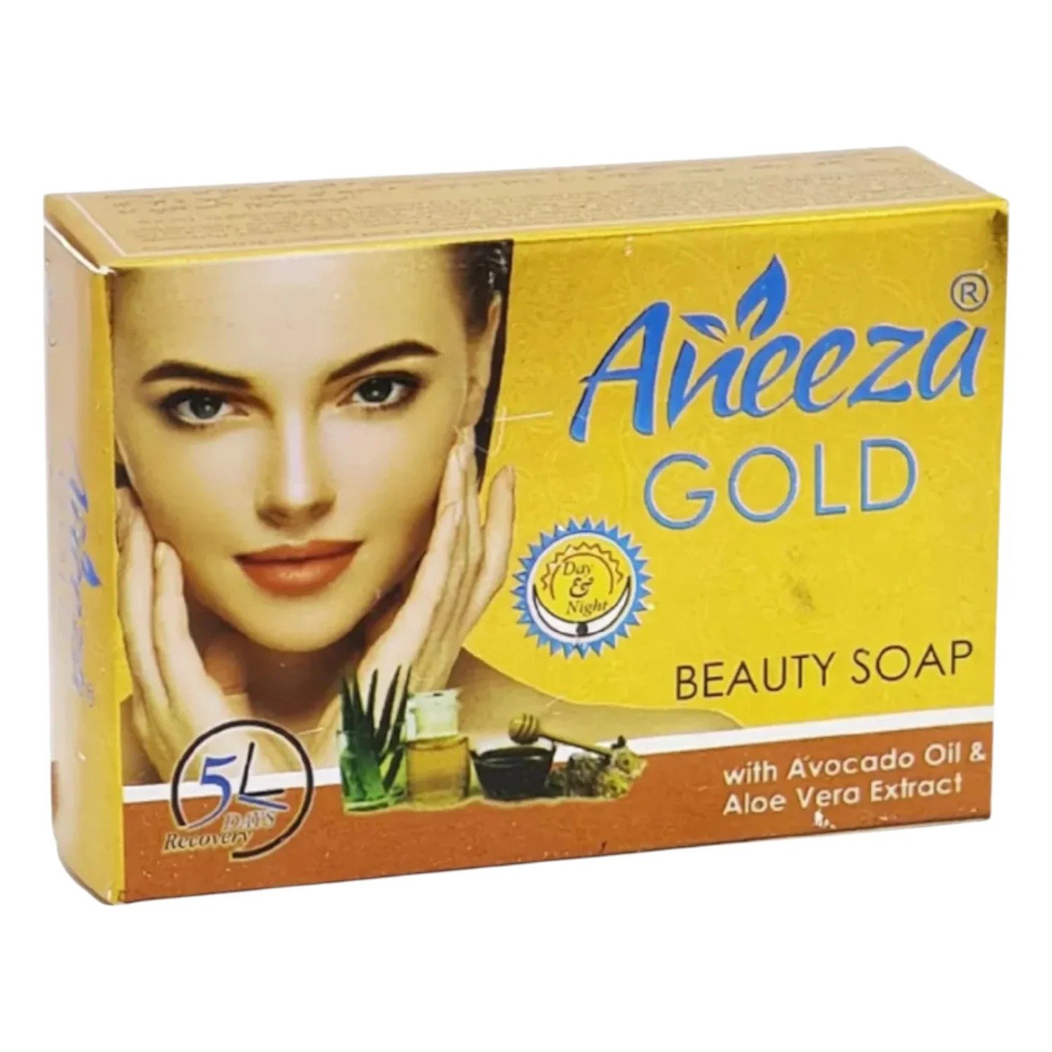 Aneeza Gold Beauty Soap With Avocado Oil And Aloe Vera Extract For Soft, Moisturized And Refreshed Skin