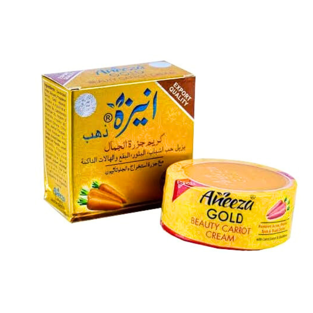 Aneeza Gold Beauty Cream Original With Avocado &Amp; Aloe Vera For Acne, Pimples, Dark Spots And Glowing Skin For Men &Amp; Women