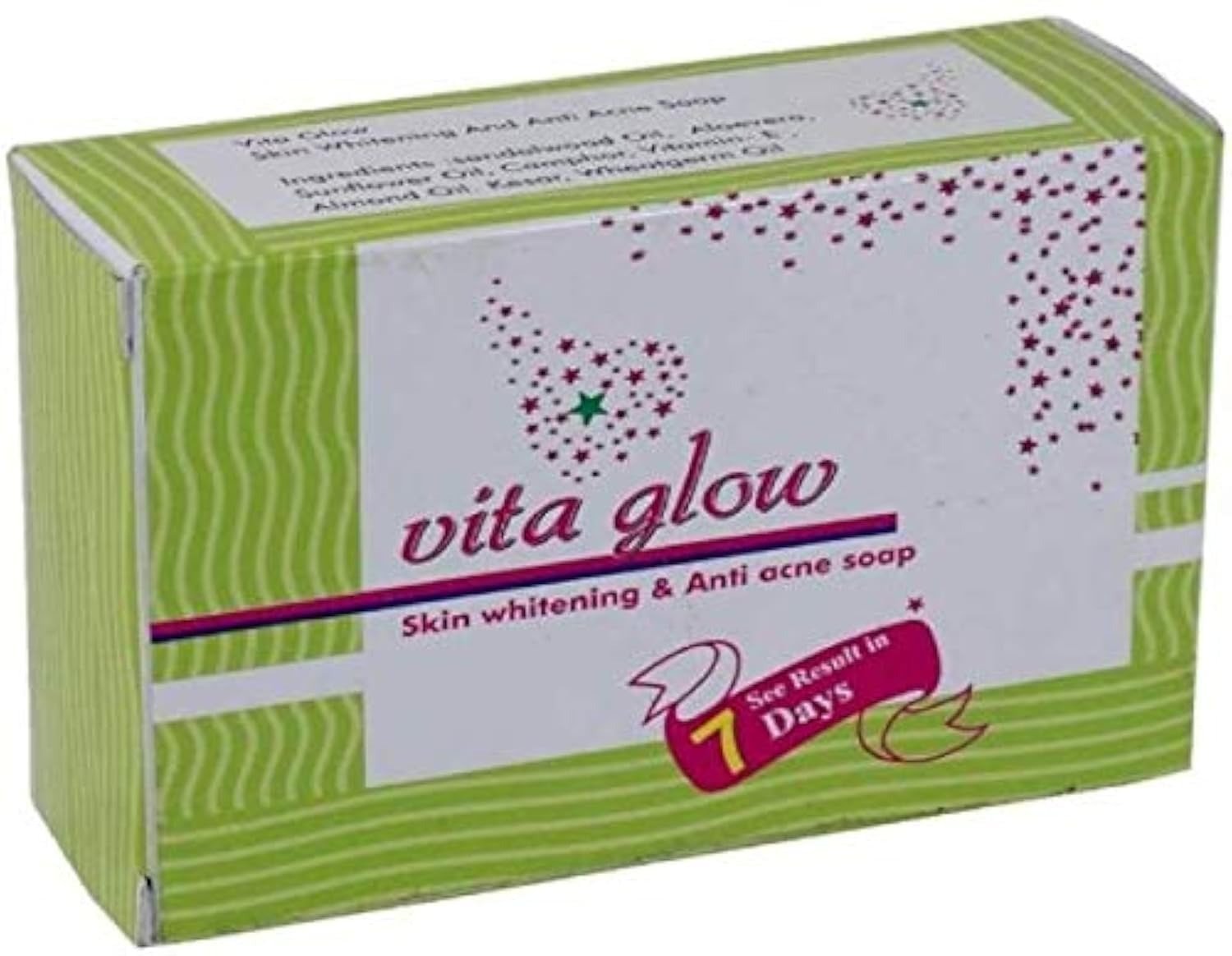 Vita Glow Skin Whitening And Anti Acne Soap With Glutathione For Bright, Clear, Healthy-Looking Skin – Face &Amp; Body Soap