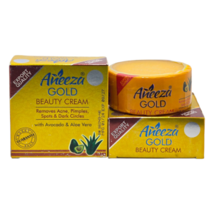 Aneeza Gold Beauty Cream Ingredients, Directions For Use And Product Information On Back Label