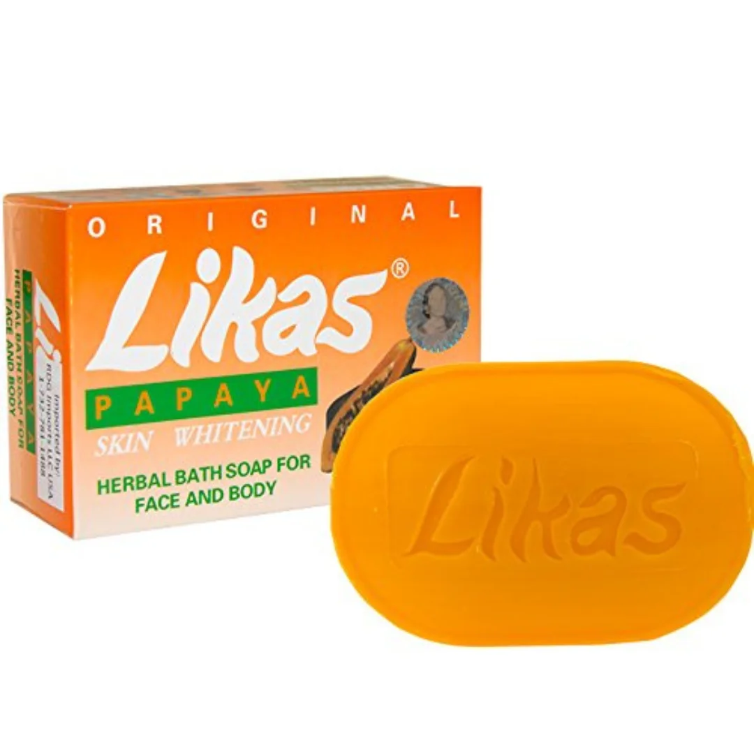 Likas Original Papaya Skin Whitening Herbal Soap 135G With Herbal Papaya Cleansing Formula