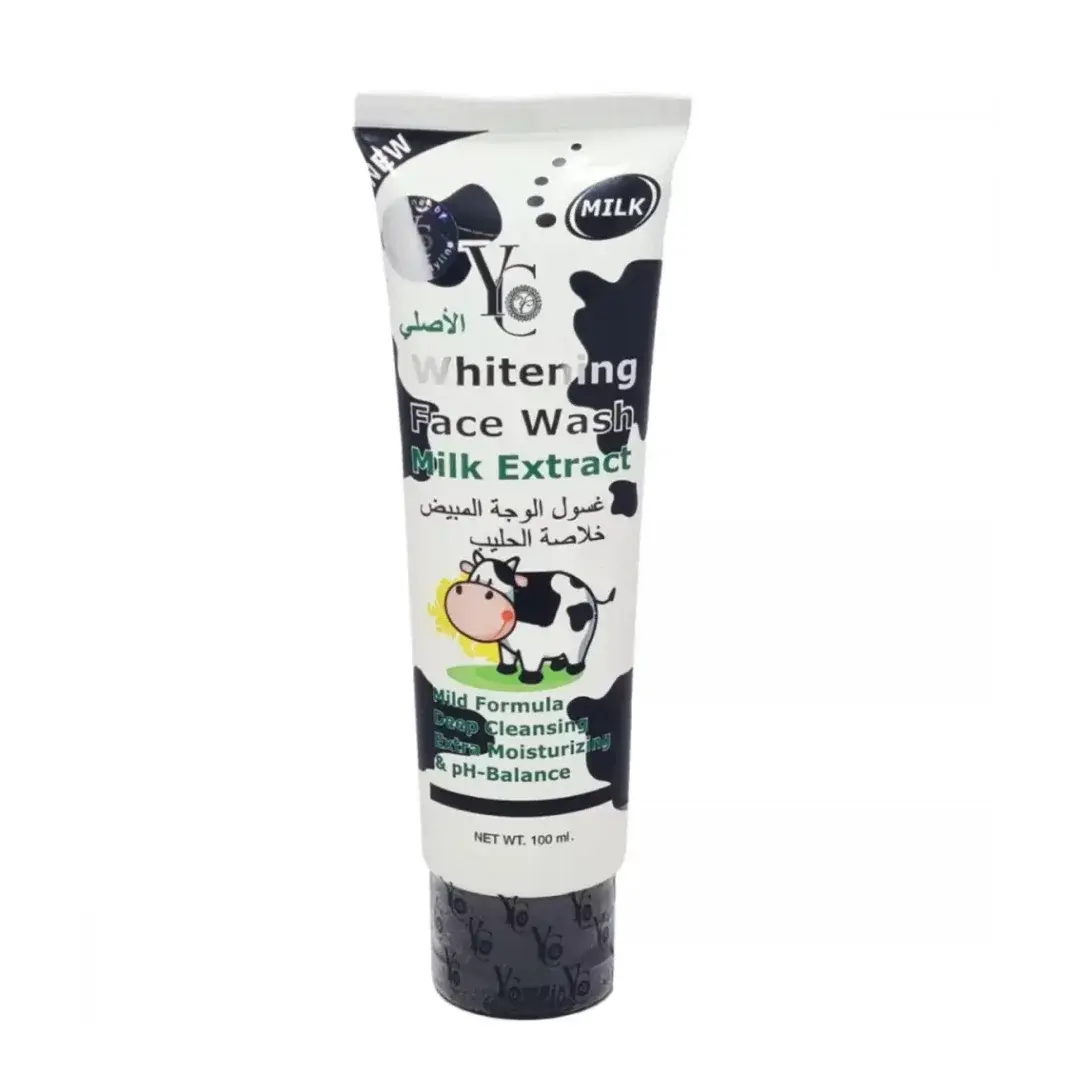 Yc Whitening Face Wash With Milk Extract 100Ml Deep Cleansing Moisturizing Ph Balanced Face Wash For Men And Women