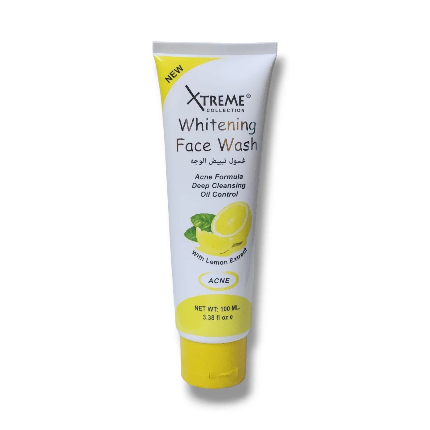 Xtreme Lemon Whitening Face Wash 100Ml With Lemon Extract For Deep Cleansing, Acne Care, Oil Control &Amp; Fresh Radiant Skin