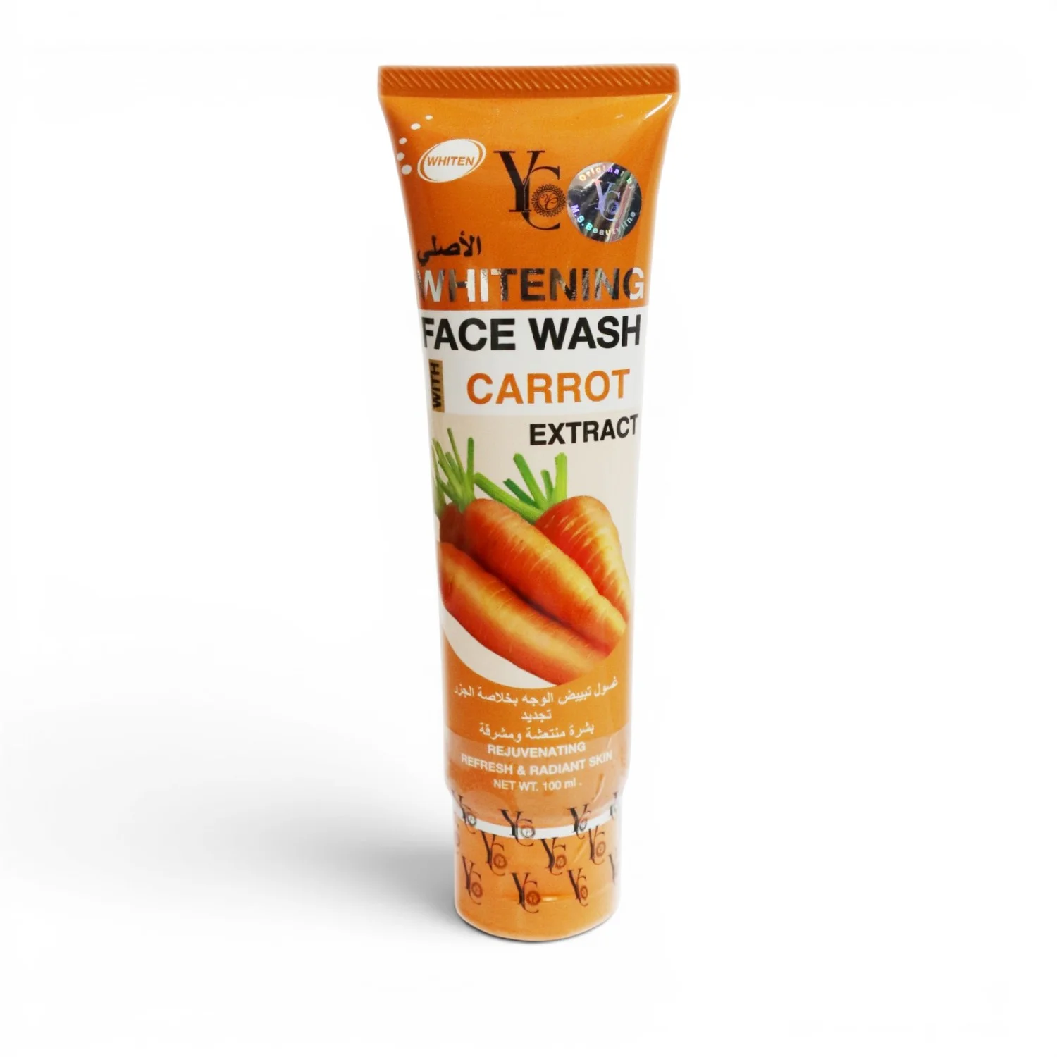 Yc Whitening Face Wash With Carrot Extract 100Ml – Deep Cleansing Brightening Face Wash For Men &Amp; Women